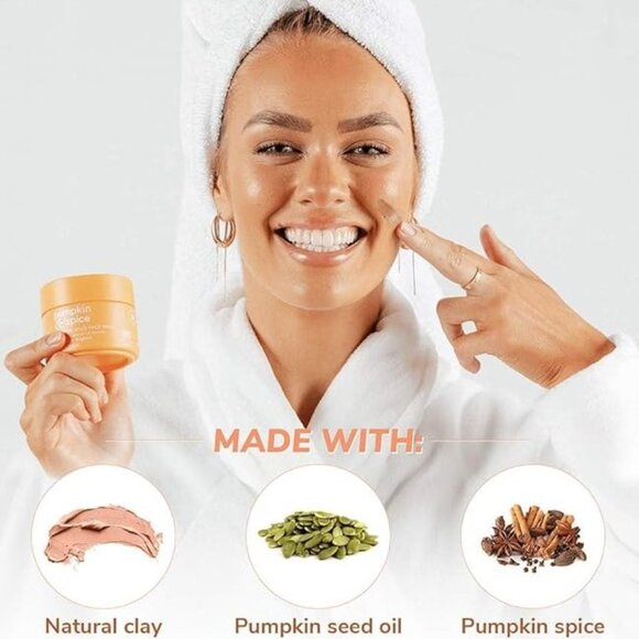 Pumpkin Spice Clay Enzyme Facial Mask - Picture 2 of 3